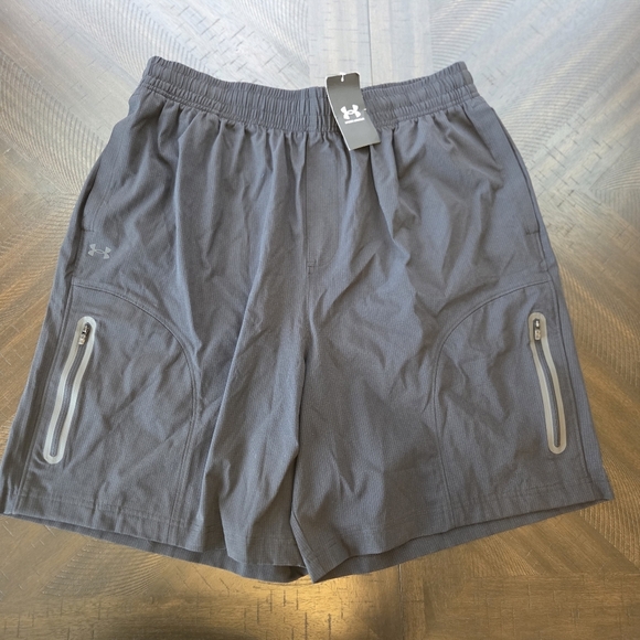 Under Armour Other - Under Armour Men's Large UA Unstoppable Vented Gray/black Athletic Shorts New
